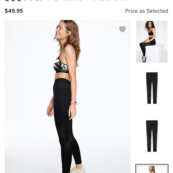 NEW - PINK Cool and Comfy mesh tight - Picture 5 of 7